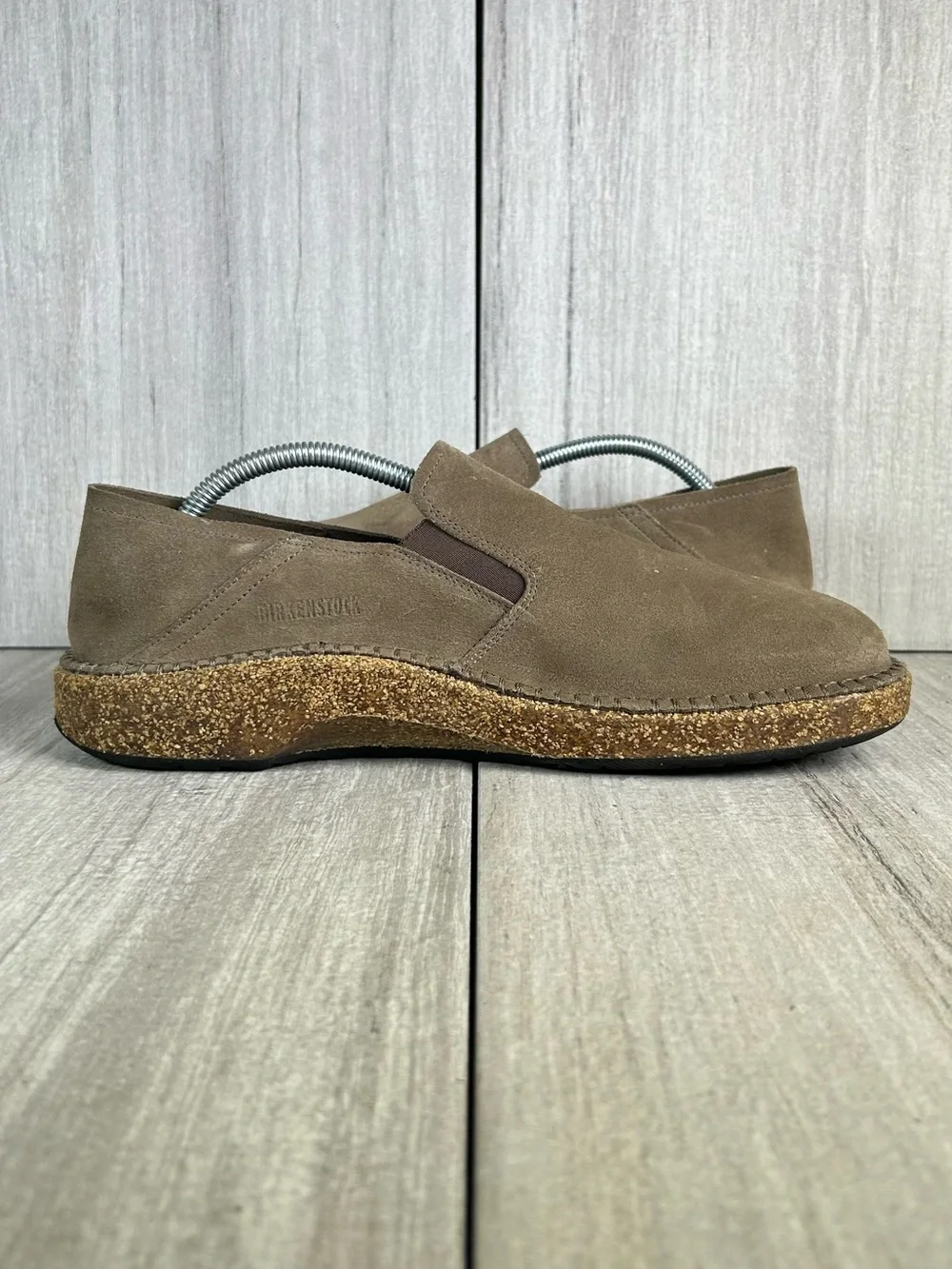 Birkenstock Callan Charcoal Taupe Leather Loafer Slip On Shoes Mens Size 10 43